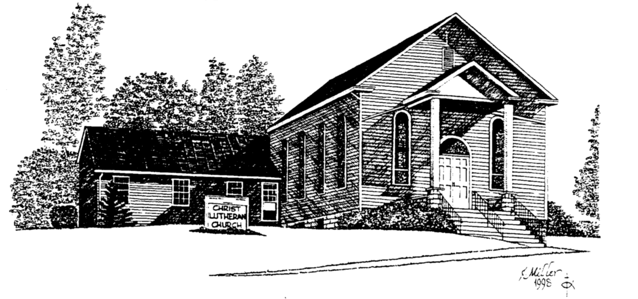 Click to show location of Christ Lutheran Church